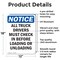 Signmission All Truck Drivers Must Check In OSHA Notice Sign, Aluminum, 12in W x 18in L, 2PK OS-2PACK-NS-A-1218-V-15226 - alternate 2